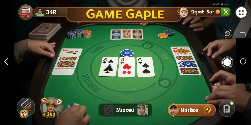 Gameplay seru Gaple di 34R yang menarik.