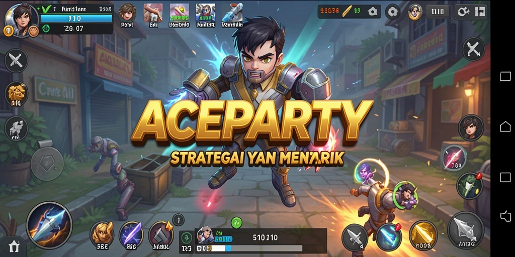 Screenshot menampilkan gameplay seru di ACEPARTY.