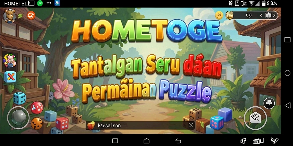 Tampilan menarik dari gameplay HOMETOGEL yang penuh tantangan.