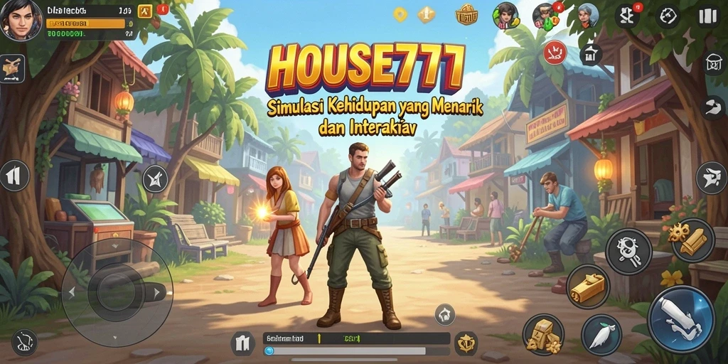 Gameplay seru di HOUSE777 dengan berbagai aktivitas simulasi.