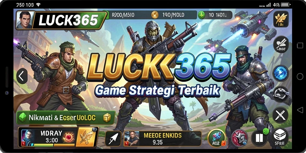 Screenshot gameplay LUCK365 menunjukkan aksi strategi yang intens.