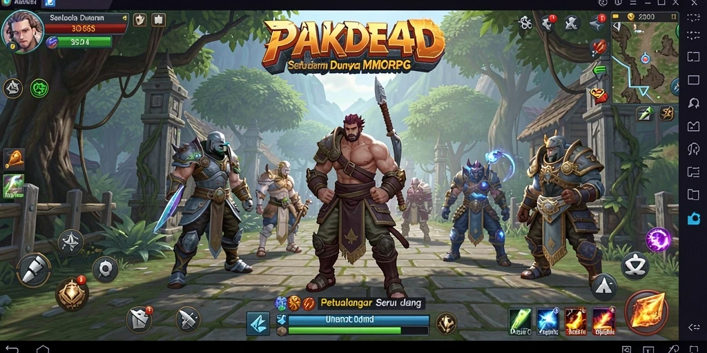 Gameplay seru PAKDE4D dengan grafis yang menakjubkan.