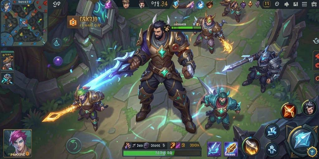 Screenshot gameplay PAKTOTO menunjukkan aksi pertempuran yang seru.