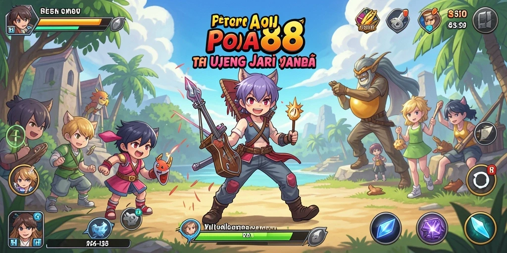 Tampilan gameplay seru POA88 dengan karakter Anime favorit.