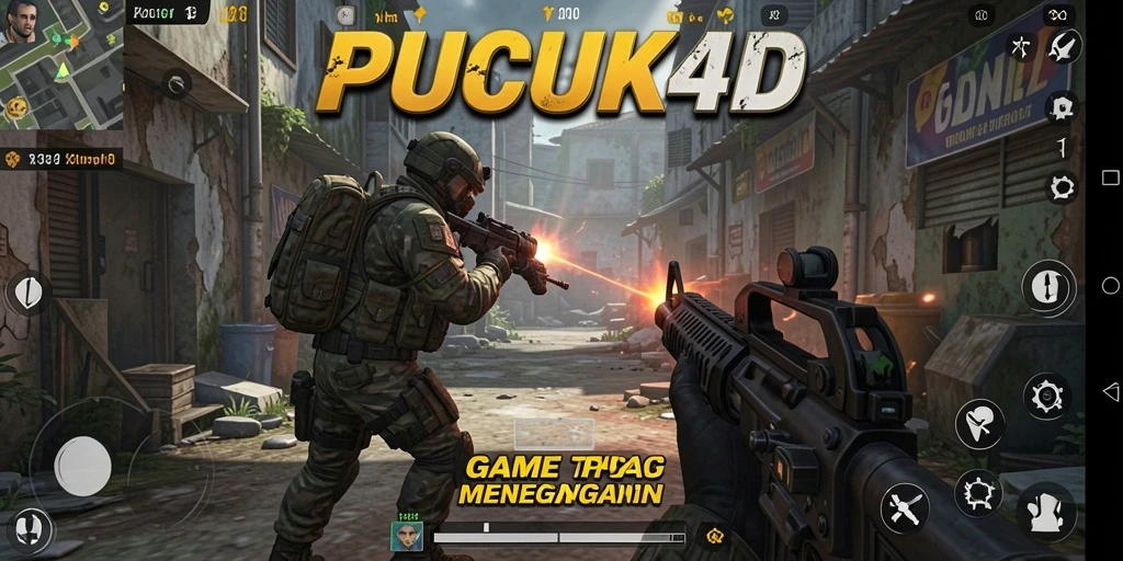 Tampilan gameplay aksi intens dalam PUCUK4D.