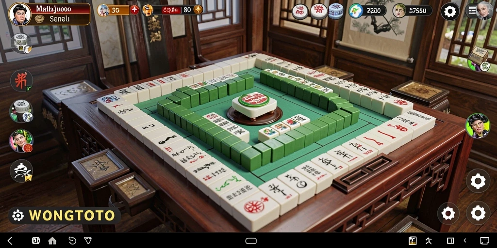 Tampilan screenshot WONGTOTO yang menunjukkan gameplay Mahjong yang mendebarkan.
