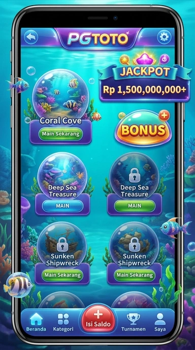 Screenshot dari berbagai aplikasi yang tersedia di PGTOTO.